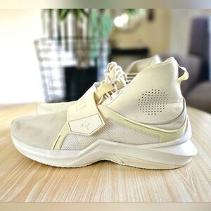 Puma Fenty Women's Cream Hi Trainer Leather Whisper Sneakers Size 9.